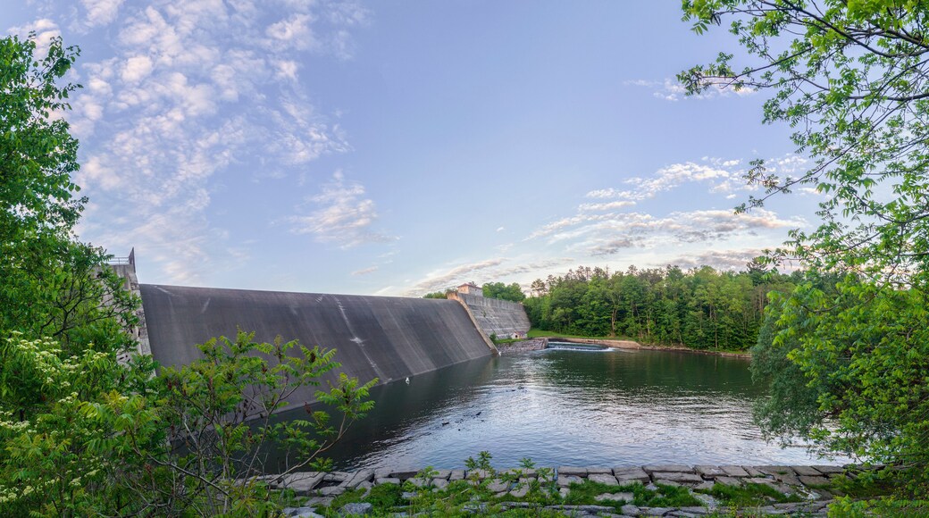 Wide 16:9 Aspect Ratio View of the Delta Dam State in Rome, New York known as Black River