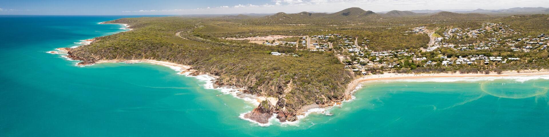 Panoramic view of the town of Agnes Water