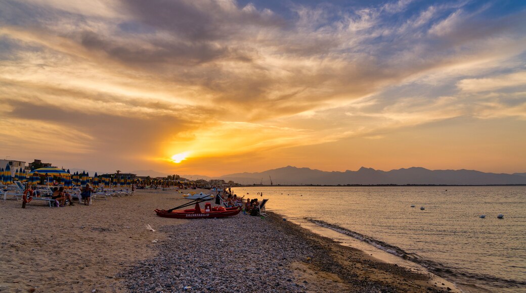 The beach of Schiavonea, Calabria, Italy