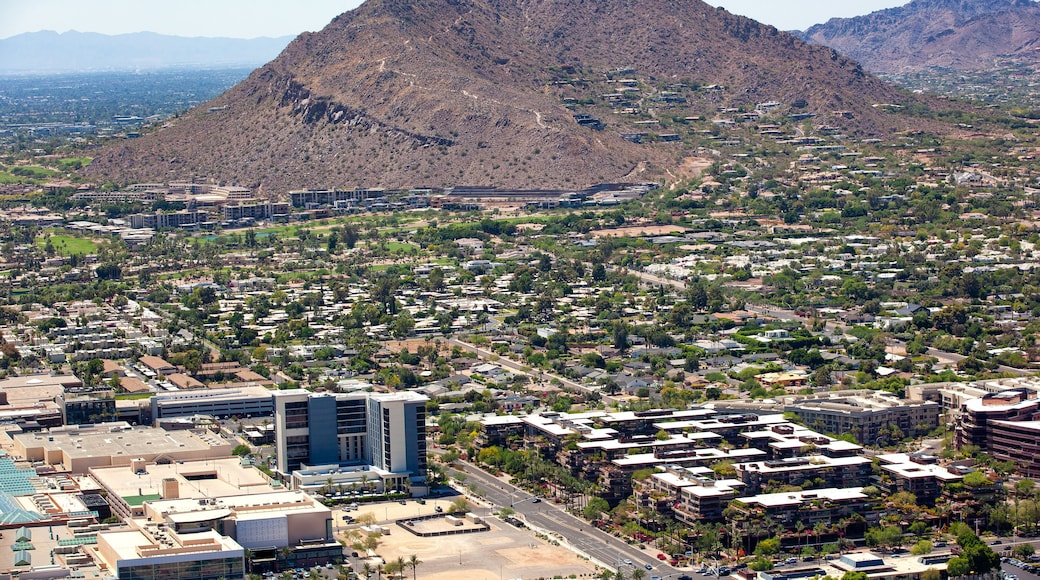 Camelback Mountain from over old town Scottsdale, Arizona