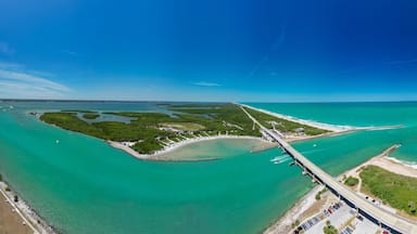 Panoramic view over Sebastian Inlet in Brevard County on Florida's Space Coast
