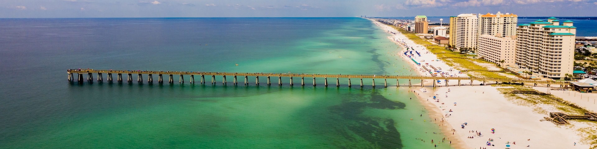 The Navarre Beach Pier in the Florida Panhandle.