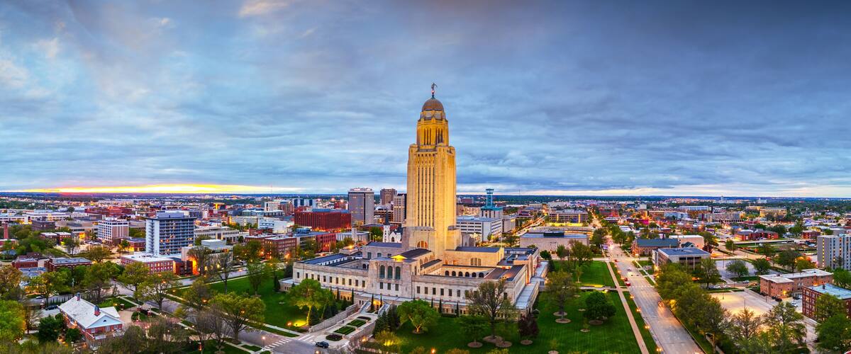 Lincoln, Nebraska, USA Skyline