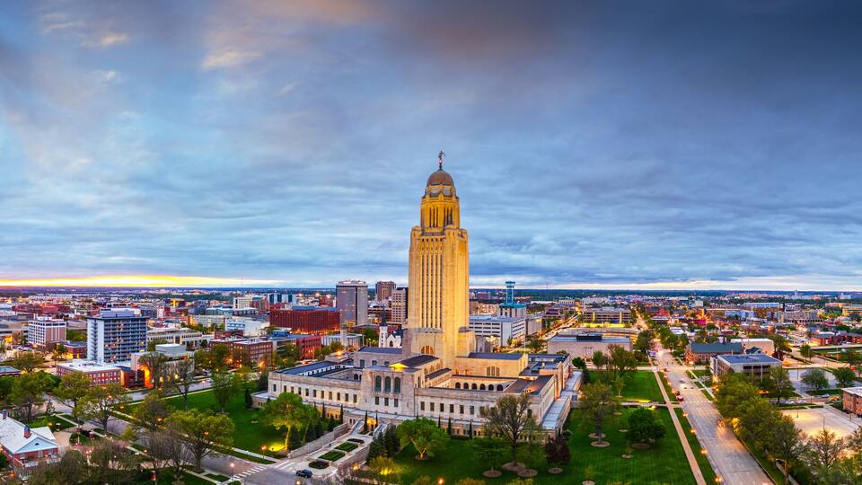 Lincoln, Nebraska, USA Skyline