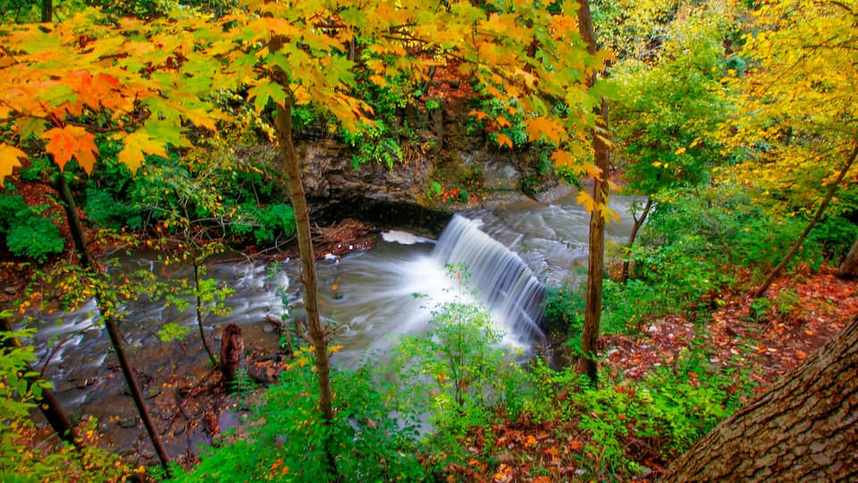 Indian Run Falls Park in Autumn, Dublin, Ohio