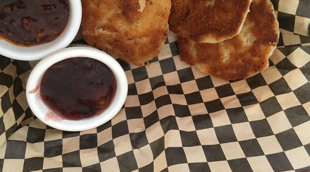 Fried biscuits with sweet bacon jam served while you listen to live jazz. This place is fantastic for brunch and mimosas. Treat yourself.