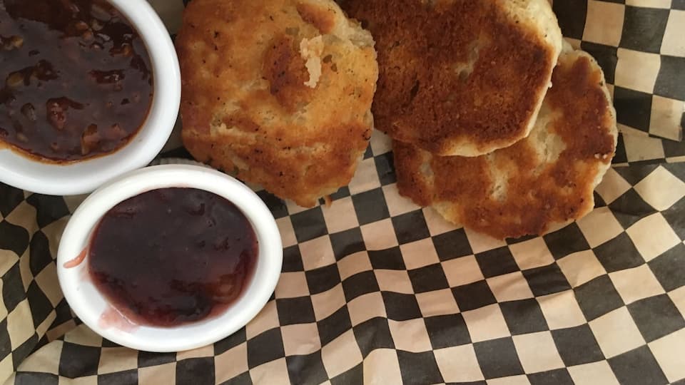 Fried biscuits with sweet bacon jam served while you listen to live jazz. This place is fantastic for brunch and mimosas. Treat yourself.