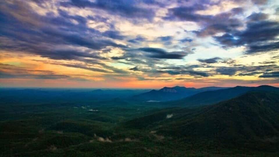 Sunset from the overlook