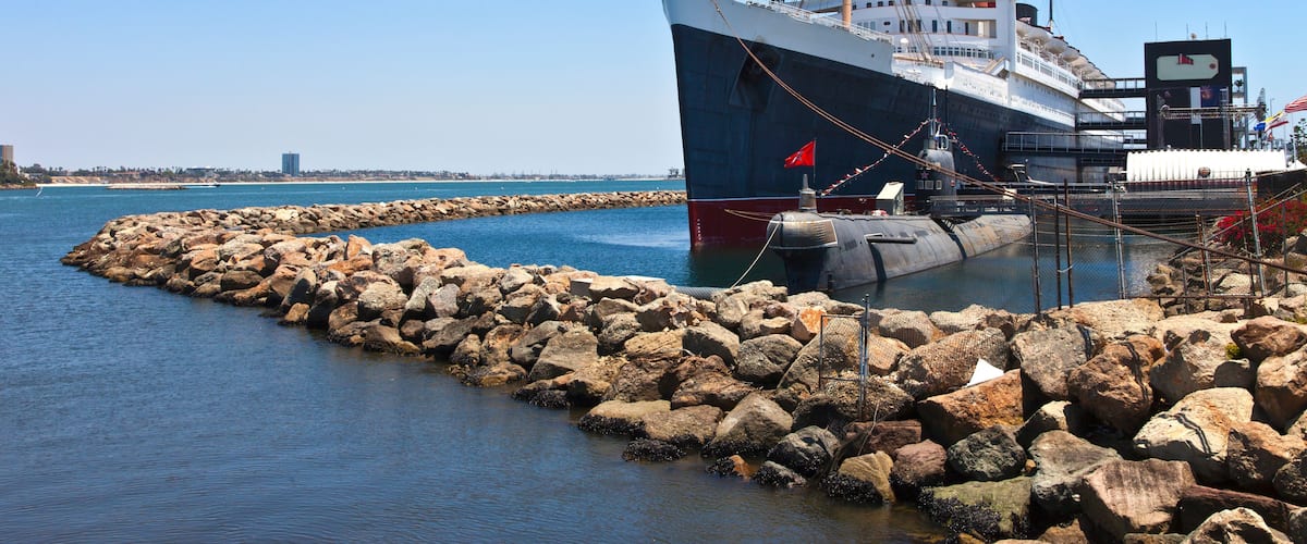 The Queen Mary Long Beach California.