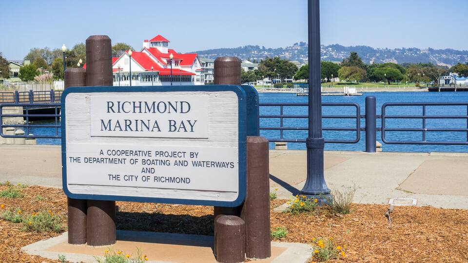 Richmond Marina bay waterfront, San Francisco bay, California