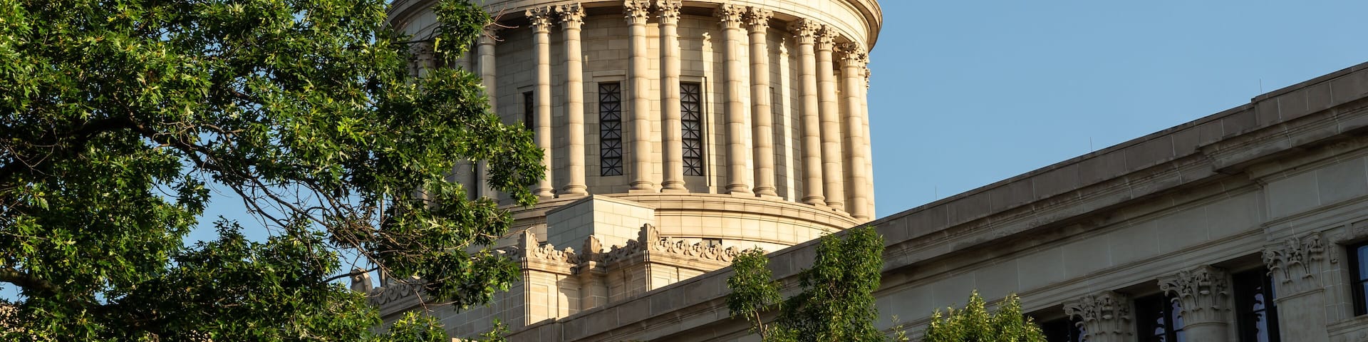 Early morning at the Oklahoma State Capitol Building. Oklahoma city, OK, USA.
