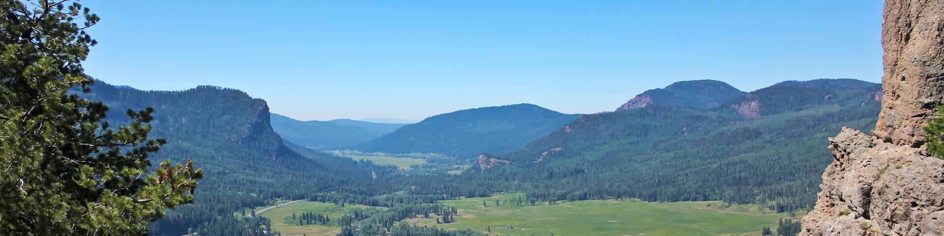 A Scenic View from the West Fork Valley Overlook in Colorado