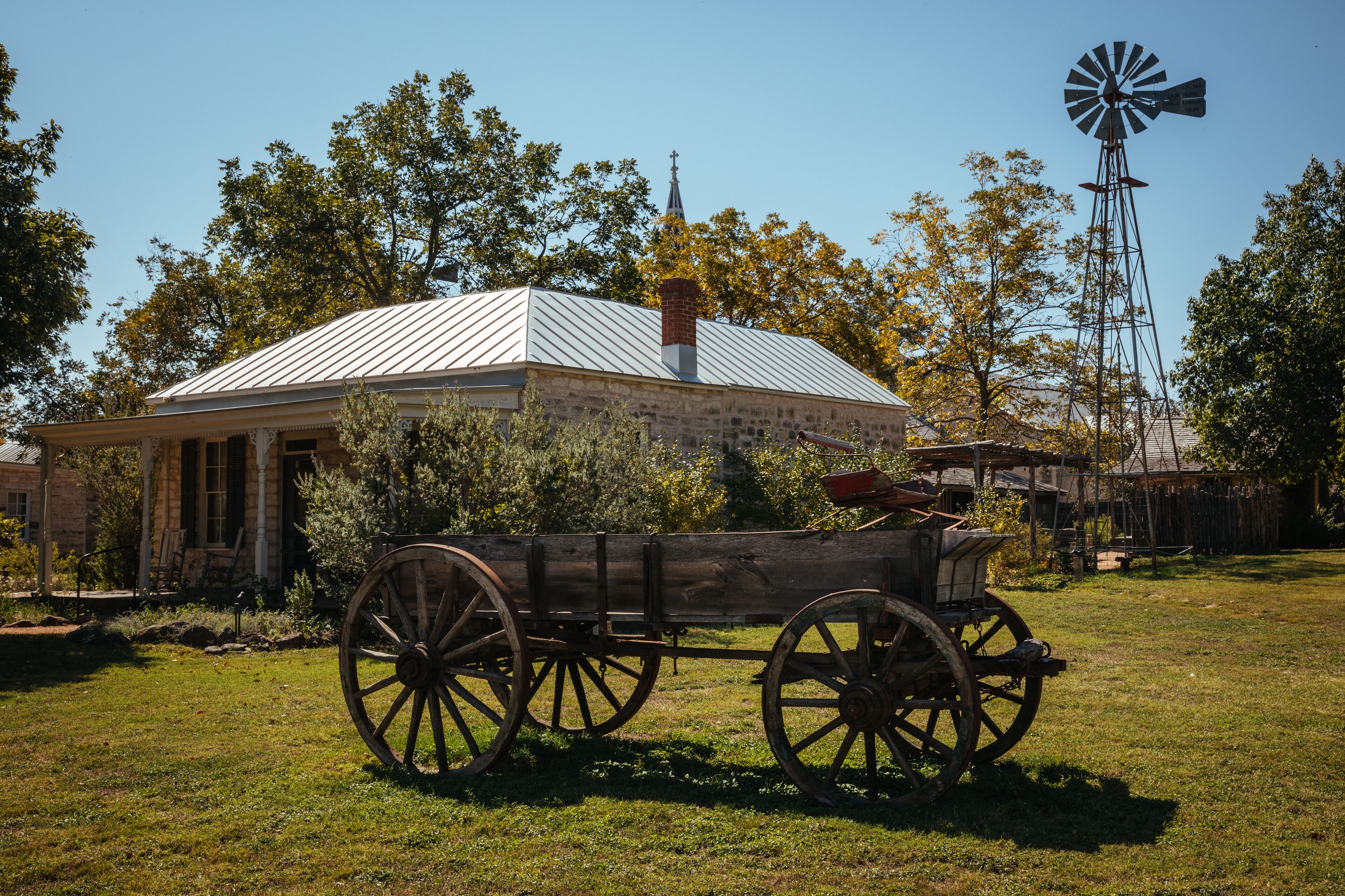 Fredericksburg, TX, USA old carriage in Pioneer Museum