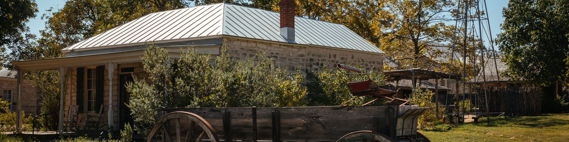 Fredericksburg, TX, USA old carriage in Pioneer Museum