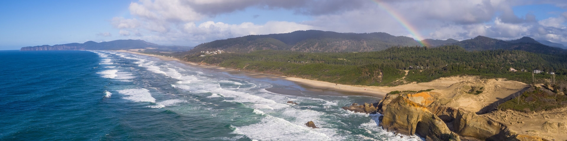 Rainbow over Cape Kiwanda On the Oregon Coast at Tierra DEl Mar Pacific City
