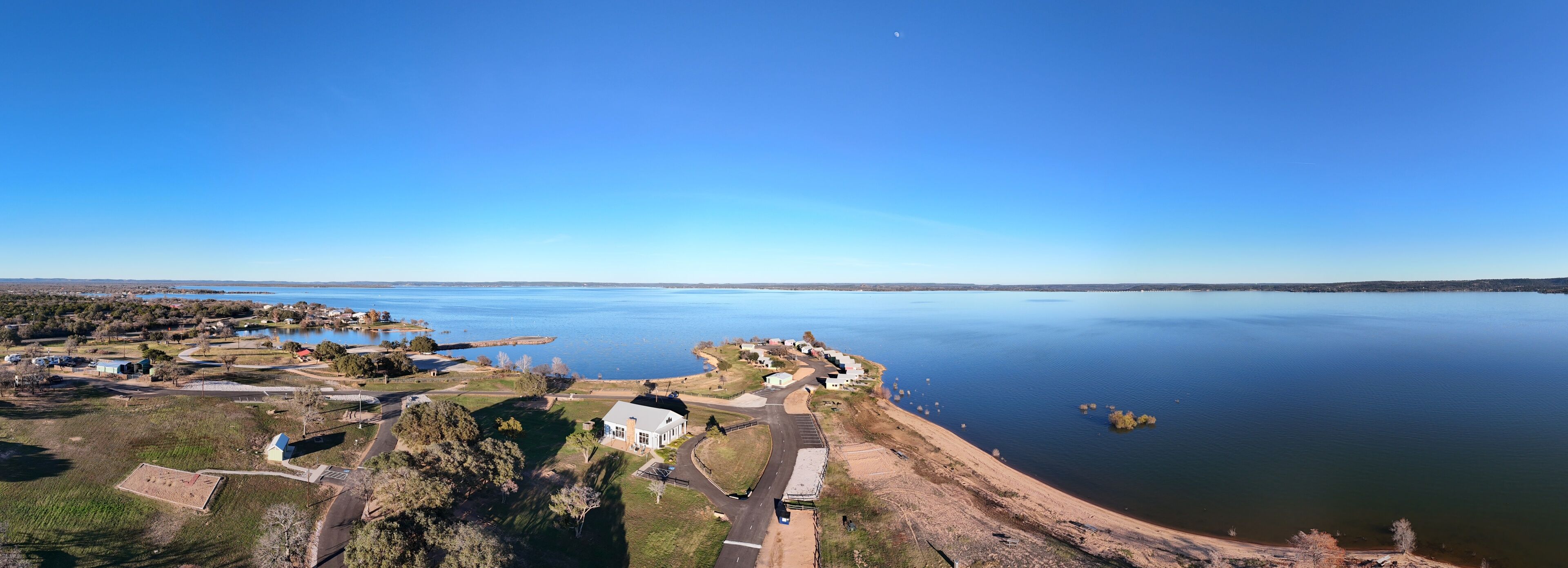 Aerial Texas Hill Country Lake Views