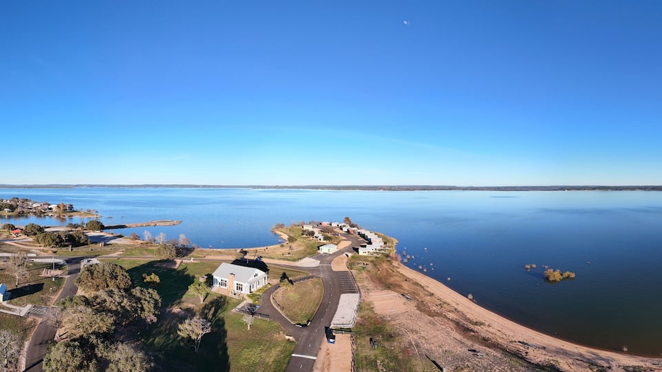 Aerial Texas Hill Country Lake Views