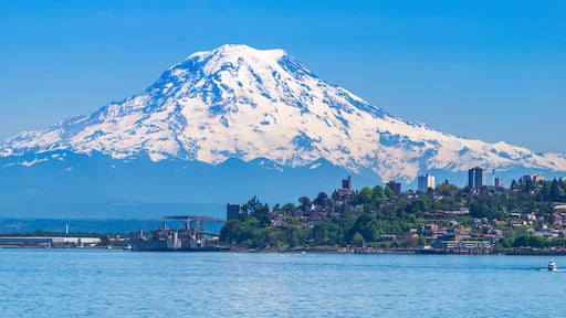 Mount Rainier and Tacoma from Point Ruston