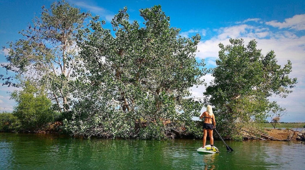Great day paddle boarding at Standley Lake. #waterlust