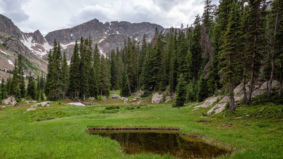 Small Pond in the Eagles Nest Wilderness, Colorado