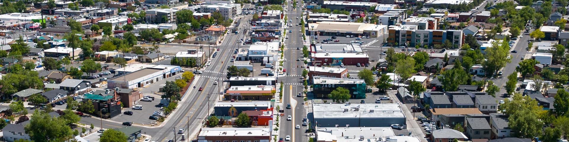 Reno Nevada on Beautiful Spring Day - Downtown / Midtown