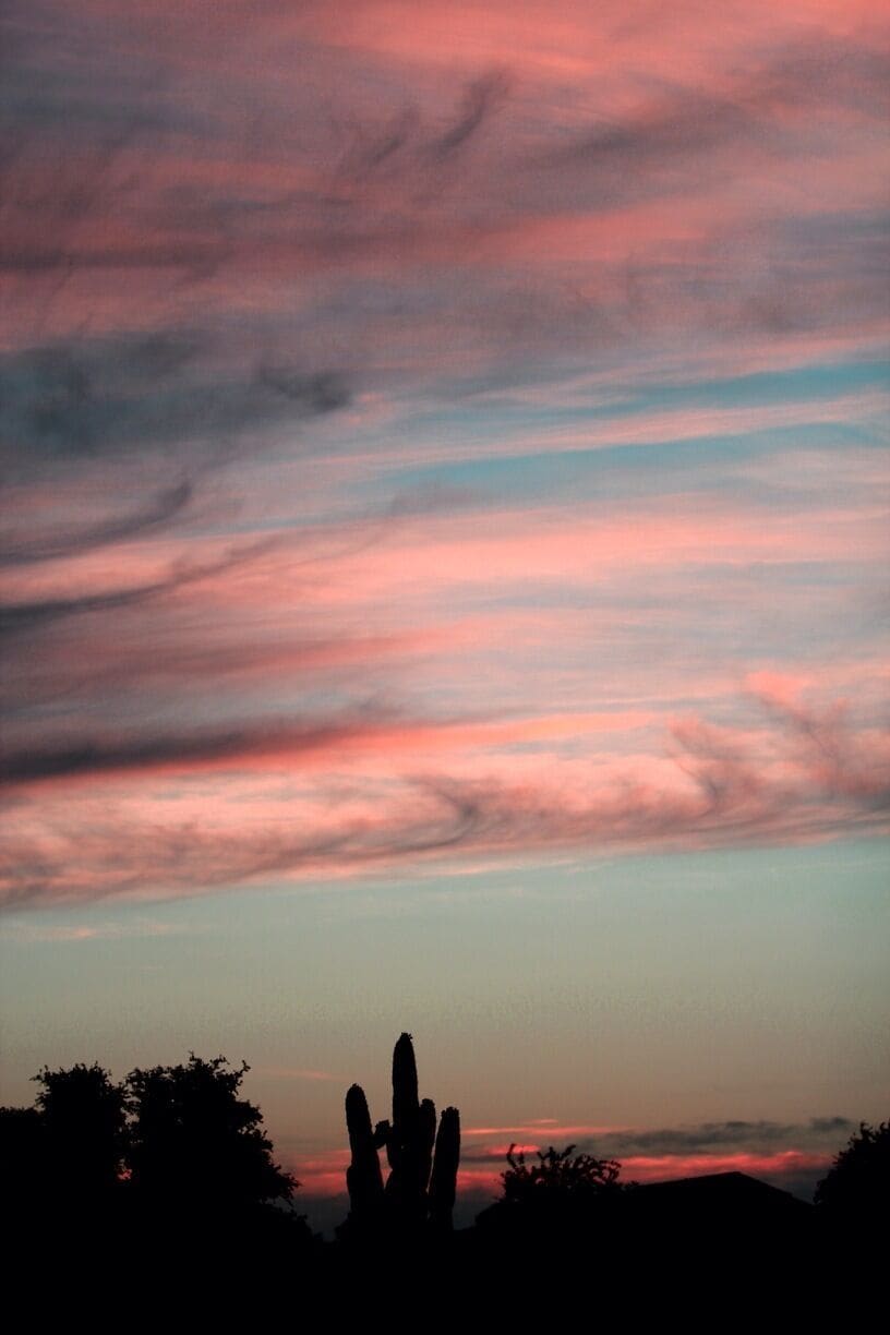 Enchanting desert sky. Even from an ordinary backyard the colors are stunning. 