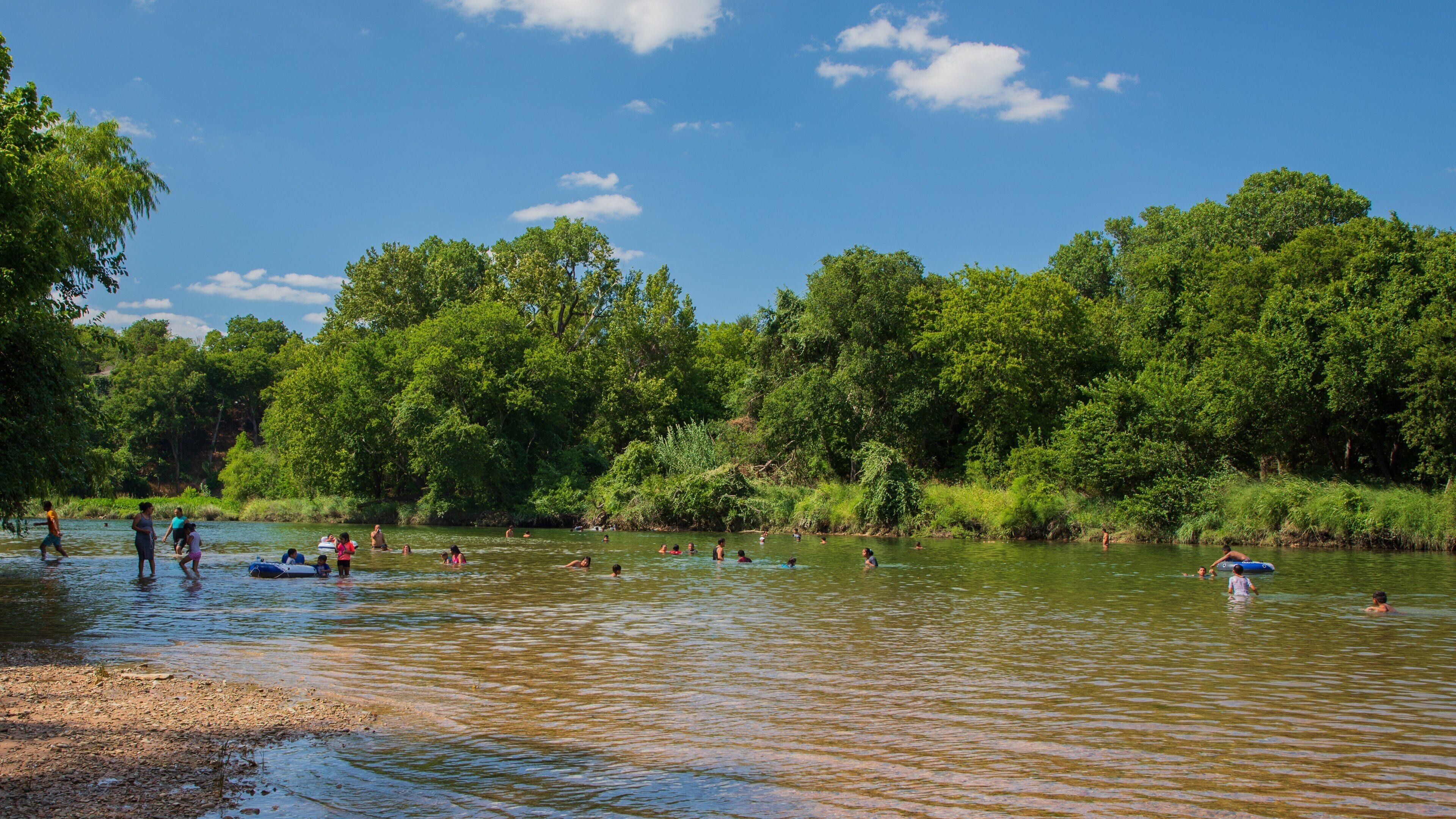 Pleasant Valley showing a river or creek and swimming