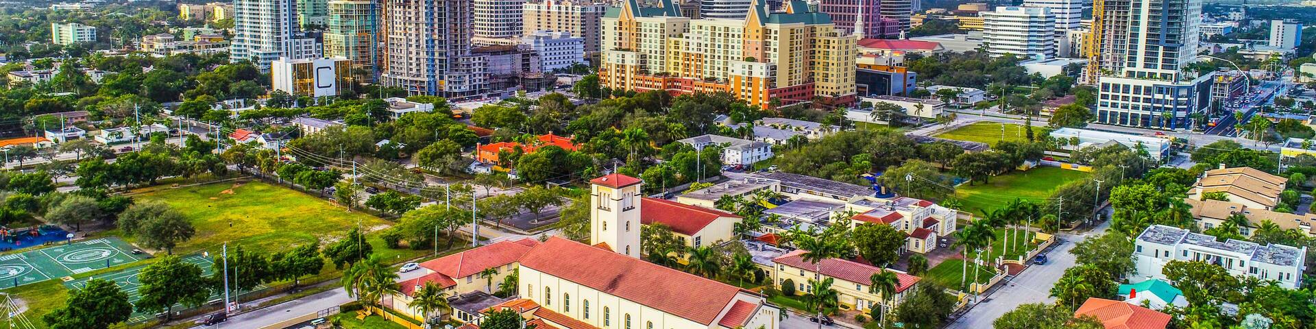 Fort Lauderdale, Florida, USA Skyline Aerial