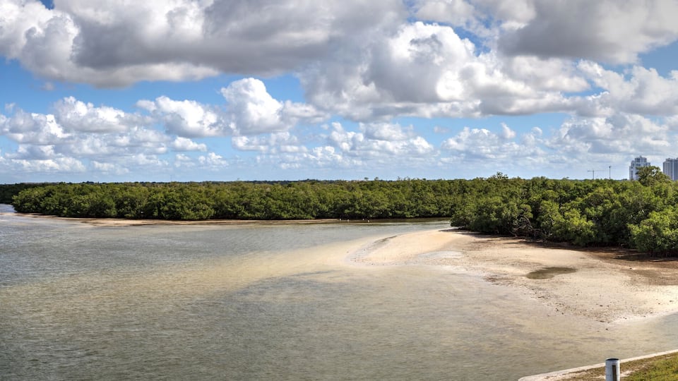 Panoramic of Estero Bay with its mangrove islands in Bonita Springs