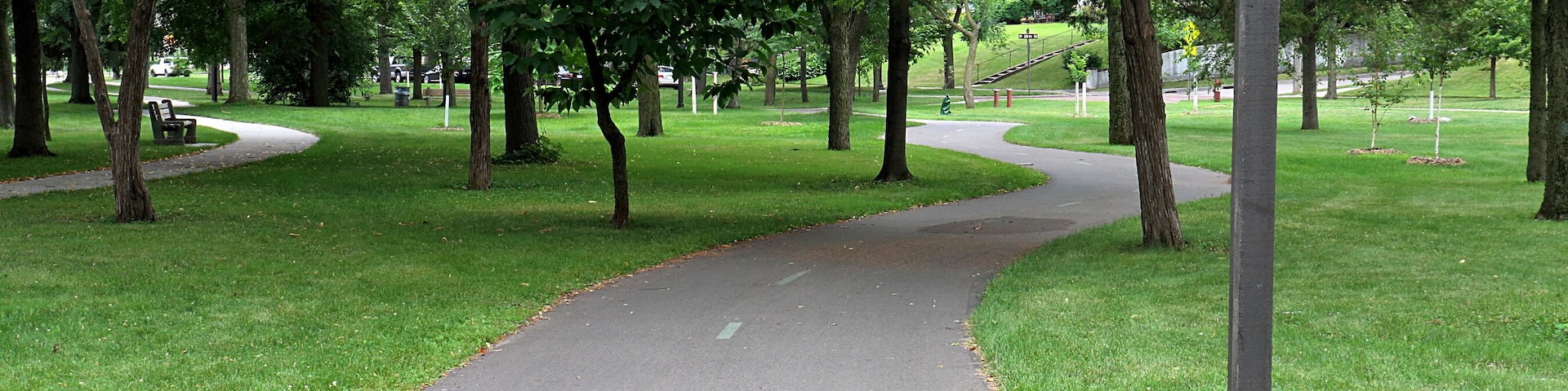 Bike Trail in Dean Parkway, Minneapolis, Minnesota