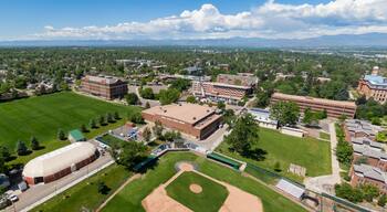 Aerial of Regis University, Denver, Colorado, United States of America.