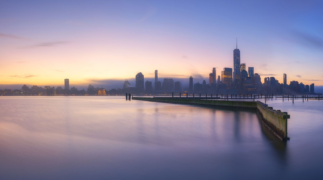 Harsimus Cove view of Manhattan from Jersey City Panorama