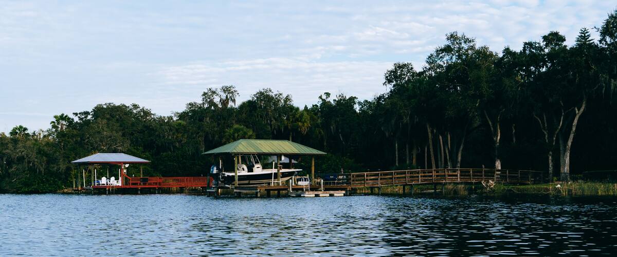 River front house in a Little Manatee River