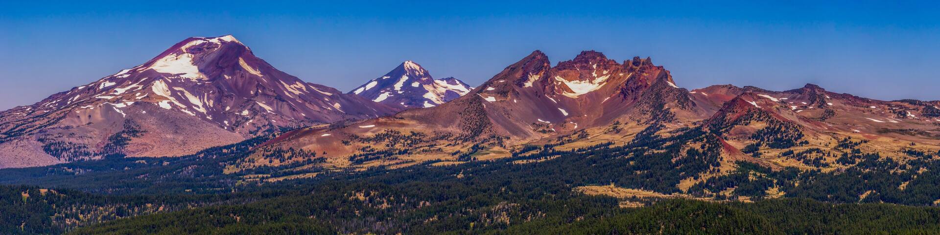 Three Sisters WIlderness Panorama - Bend Oregon - Mountains