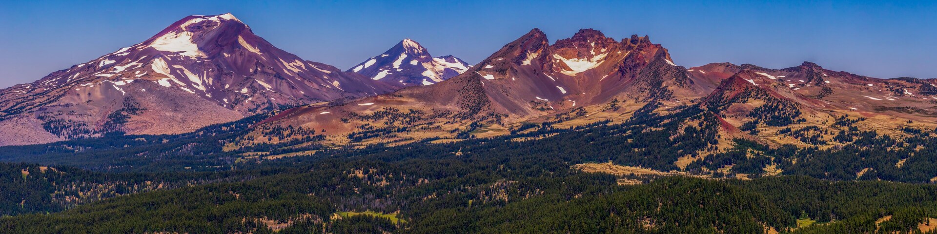 Three Sisters WIlderness Panorama - Bend Oregon - Mountains