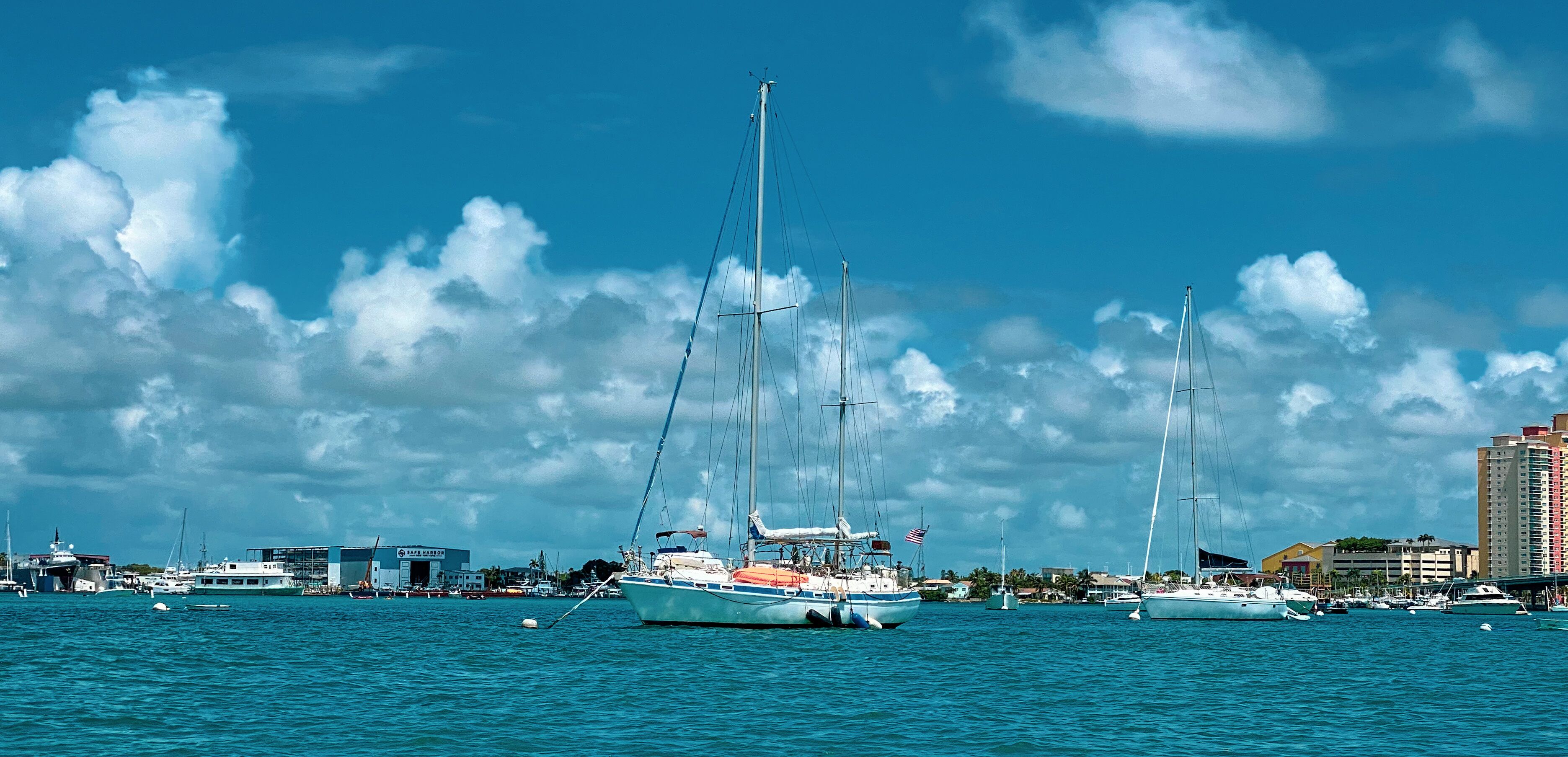 Lake Worth Inlet in Palm Beach County, Florida Boats in the marina 