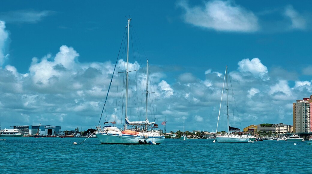 Lake Worth Inlet in Palm Beach County, Florida Boats in the marina