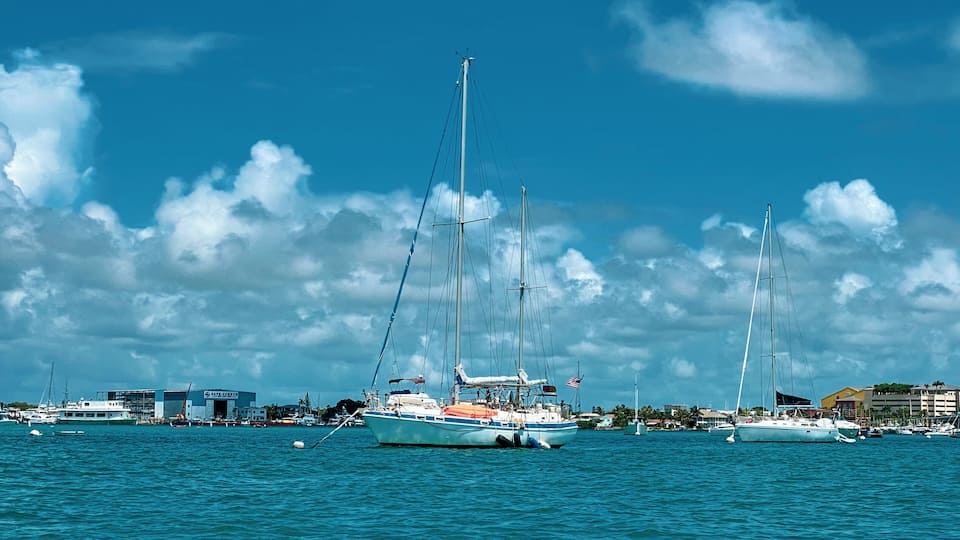 Lake Worth Inlet in Palm Beach County, Florida Boats in the marina