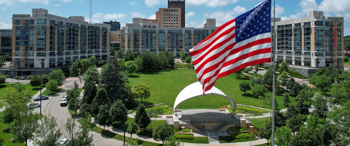 Midtown Crossing area of Omaha Nebraska