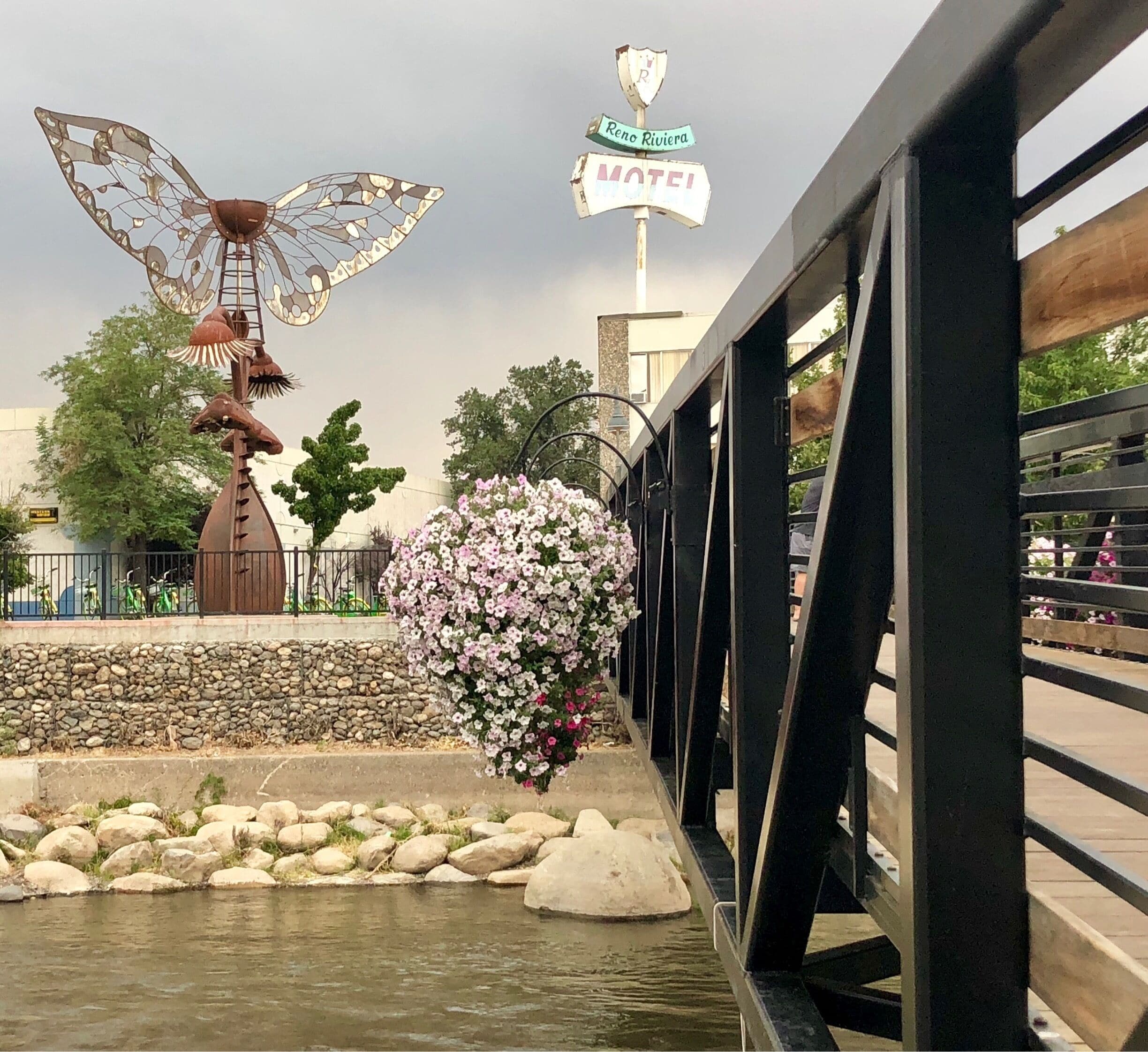 Another Burning Man sculpture that has found a permanent home along the banks of the Truckee River in downtown Reno’s art district.