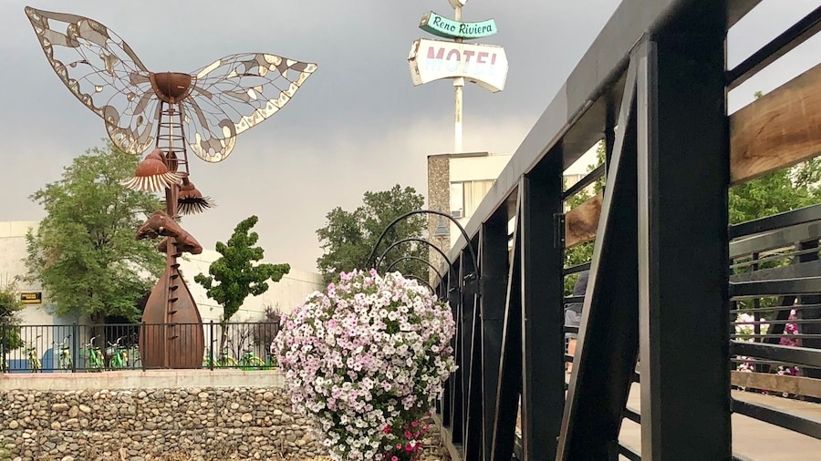 Another Burning Man sculpture that has found a permanent home along the banks of the Truckee River in downtown Reno’s art district.