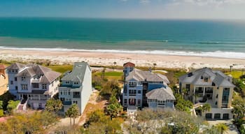Amazing aerial view of Amelia Island from drone, Florida - USA