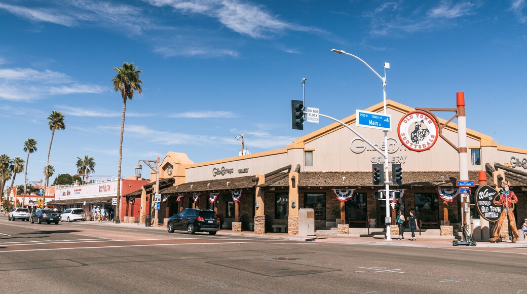 Arts District which includes a small town or village