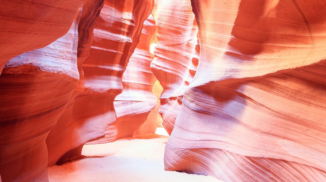 Panoramic view in the famous Antelope Canyon