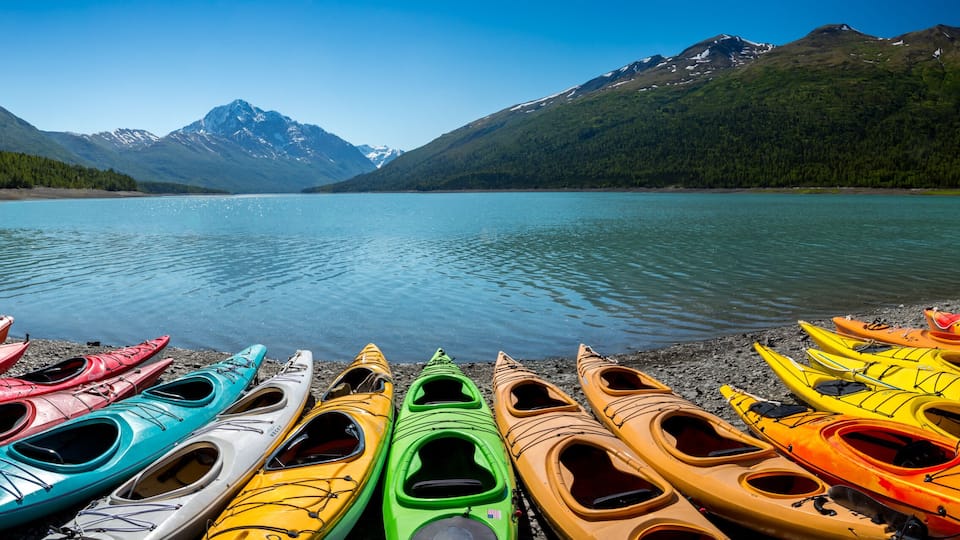 Eklutna Lake in Alaska