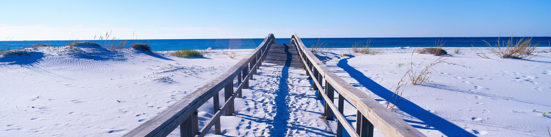 Boardwalk at Santa Rosa Island near Pensacola, Florida