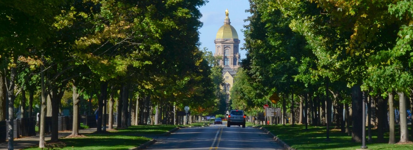 Entrance to the University of Notre Dame