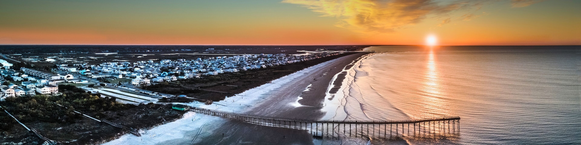 Sunset beach sunrise North Carolina