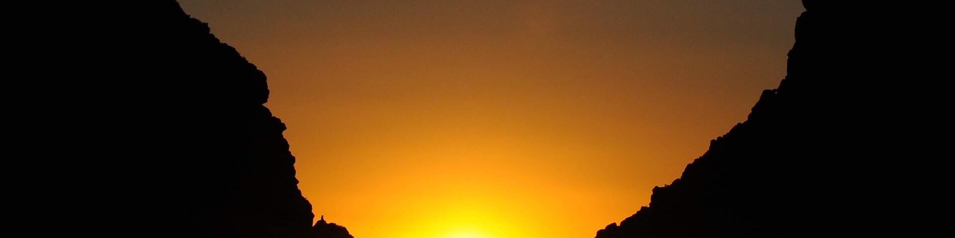sunset over the mountains
