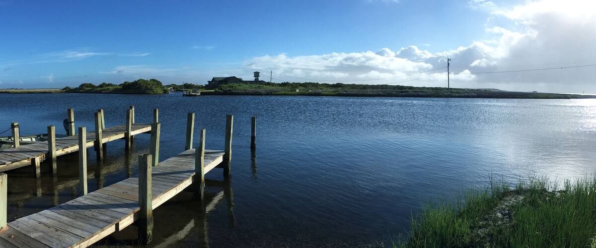 Blossie Creek and Off Island from Bodie Island in Cape Hatteras National Seashore in North Carolina